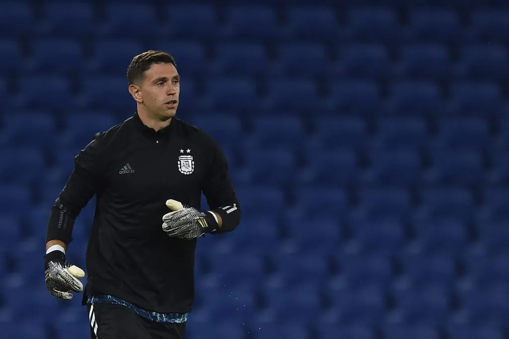 Dibu Martínez, suplente de Armani contra Ecuador en La Bombonera (Getty)