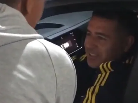 VIDEO | Riquelme frenó el auto para saludar a un ídolo histórico de Independiente