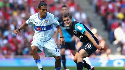 Erviti, durante su época en Boca (Getty)