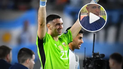 El look del Dibu Martínez para jugar en La Bombonera (Getty)