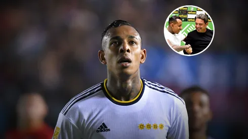 El mensaje de Sebastián Villa. (Getty y Captura)