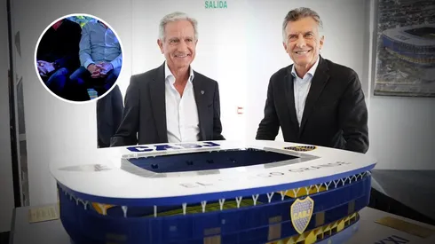 Los jugadores que apoyan a Ibarra y Macri. (Foto: Mauricio Macri)