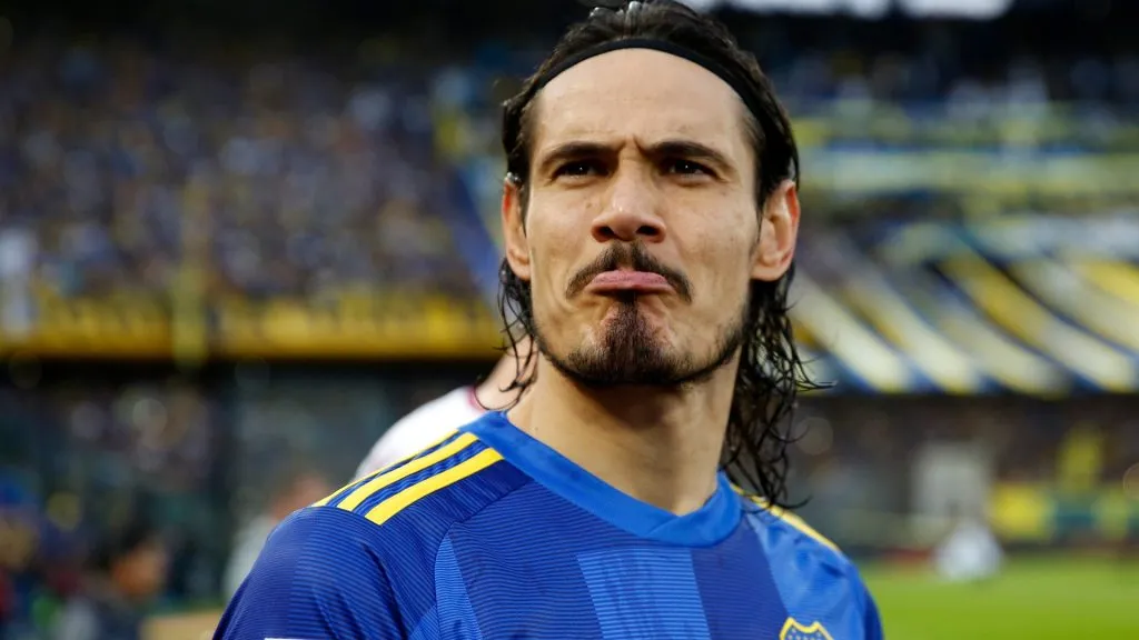 Cavani, baja para el duelo por Copa Argentina. Foto: Getty