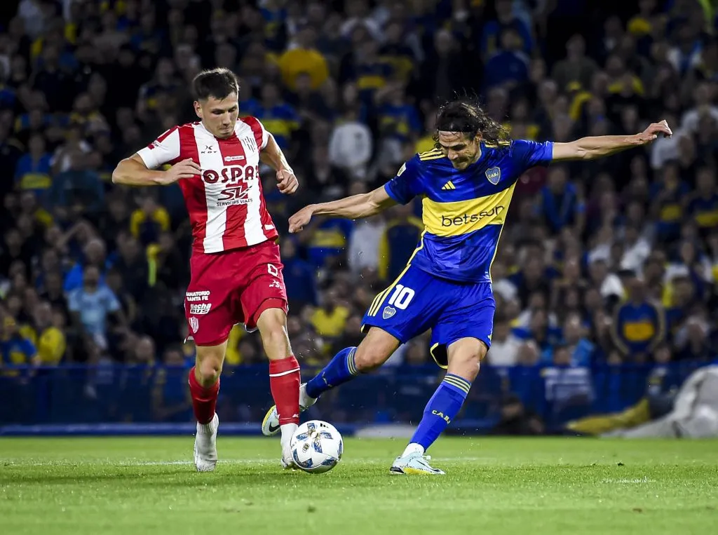 Cavani, vuelve a La Bombonera, esta vez con la camiseta de Uruguay. Foto: Getty