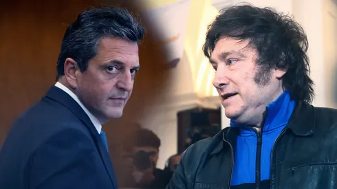 Massa y Milei, uno de los dos gobernará a la Argentina (Getty)