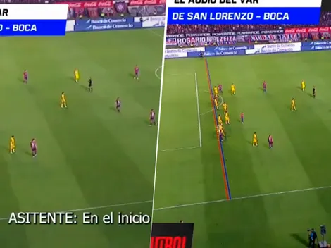Ya están los audios del VAR de Boca-San Lorenzo: por qué se anuló el 2-1
