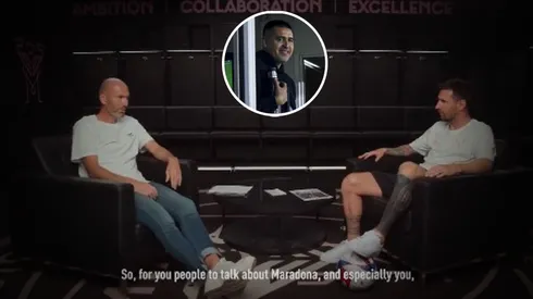 Lionel Messi mencionó a Juan Román Riquelme. (Getty y Captura)