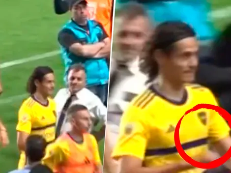 VIDEO | No se vio: el gesto de Cavani a la hinchada de San Lorenzo mientras salía de la cancha