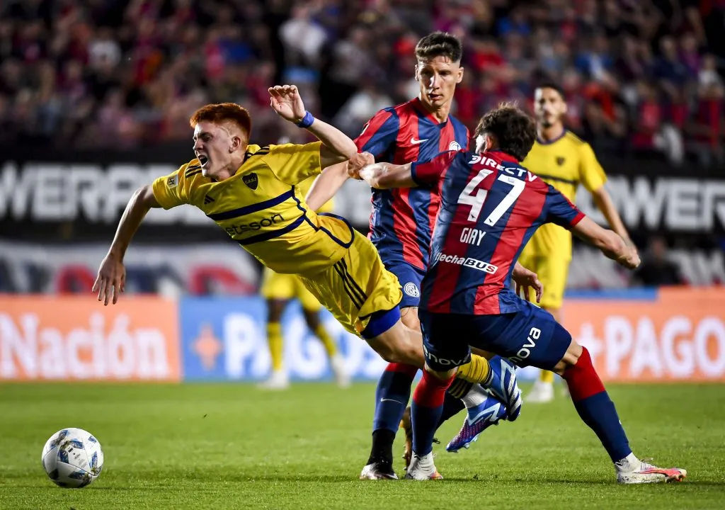 Barco en Boca vs. San Lorenzo (Getty Images)
