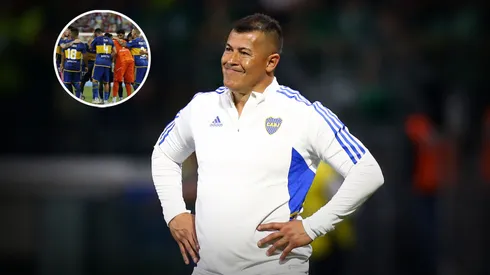 Los reproches de los jugadores de Boca a Jorge Almirón. (Getty)