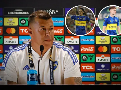 Tras la derrota, Almirón reveló por qué sacó a Cavani y Barco