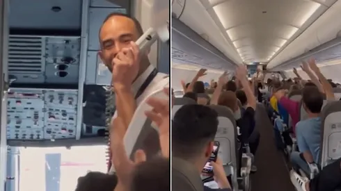 VIDEO | La reacción de los hinchas de Boca cuando el piloto que los llevaba a Río les dijo que es de River