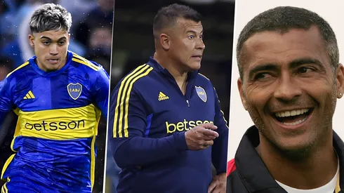 Zeballos, Almirón y Romário