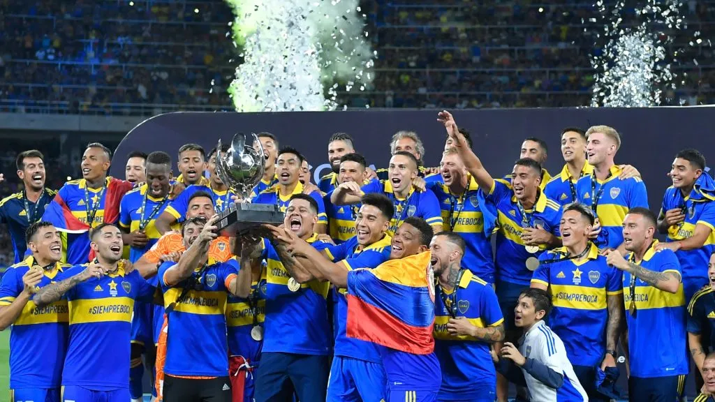 El último título de Boca fue la Supercopa Argentina ante Patronato, en marzo de 2023. (Getty)