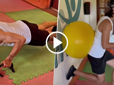 VIDEO | Cavani mostró su exigente pretemporada personal: ¿cómo está de su lesión?