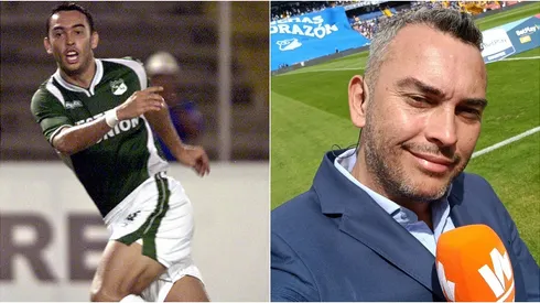 Julián Téllez, el exfutbolista colombiano, hoy presentador, que sonó en Boca en 1999.