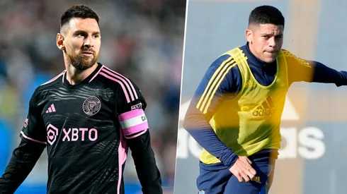 La reacción de Rojo cuando recibió el llamado de Messi. Foto: Getty/Boca Oficial