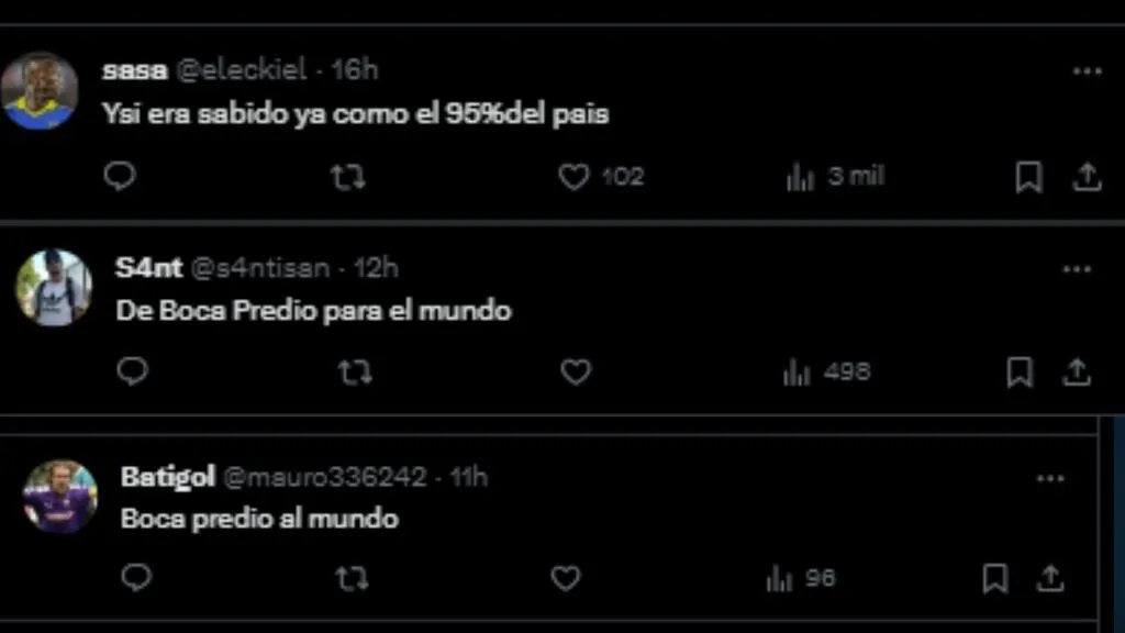 Las reacciones de los hinchas del Xeneize.