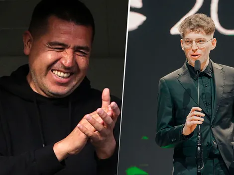 El saludo de Juan Román Riquelme con Davo Xeneize, el streamer de Boca elegido como el mejor del año