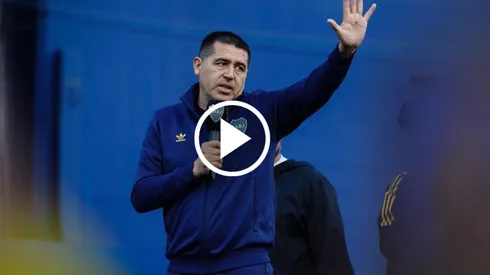 El discurso de Riquelme en la fiesta de fin de año (Foto: todosobreroman)