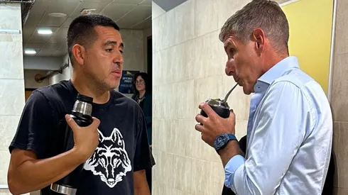 Las últimas charlas entre Riquelme y Palermo. (Foto: Villarreal)