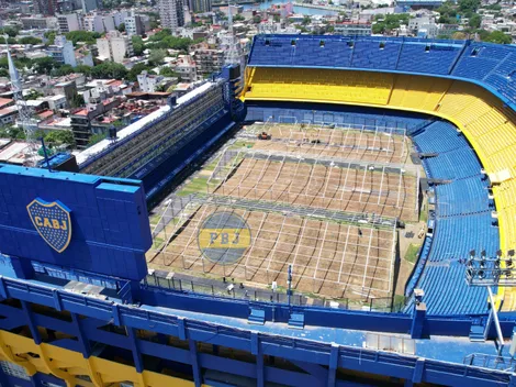 Exclusivo: así quedó el césped de La Bombonera