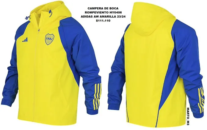 La nueva campera rompeviento de Boca.