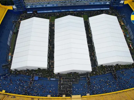 Así quedó el campo de juego de La Bombonera tras las elecciones de Boca