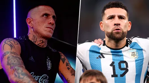 La broma de Migliore a Otamendi por un look polémico. Foto: Captura/Getty