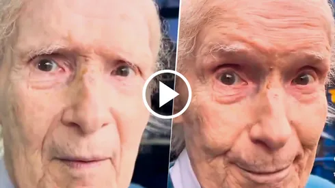 Un socio de 91 se acercó a votar en las elecciones de Boca. (Captura Olé)