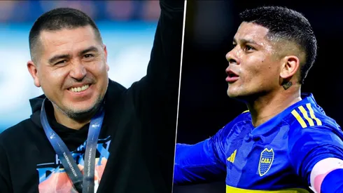 Marcos Rojo y su apoyo hacia Juan Román Riquelme por las elecciones. (Getty)