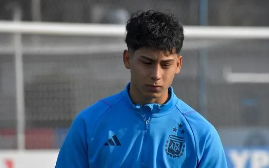 Andrade, parte del proyecto de la Selección Argentina Sub 17. Foto: Instagram Luka Andrade