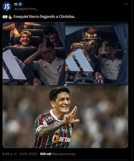 Barco imitó a Cano, pero luego perdió en Córdoba.