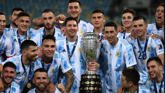 Argentina ganó la última Copa América en 2021 ante Brasil. (Getty)