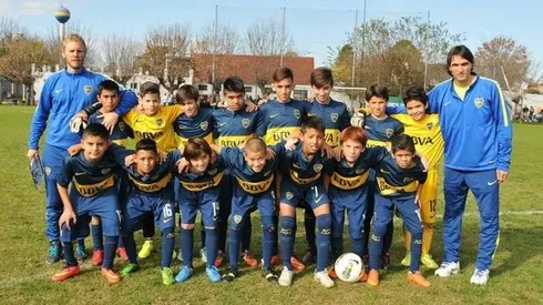 Diego Martínez en las inferiores de Boca