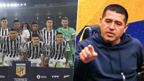 Talleres (Getty Images) y Juan Román Riquelme en el Canal de Boca (Manuel Calabró)