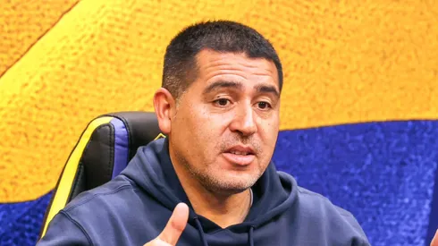 Juan Román Riquelme en el Canal de Boca