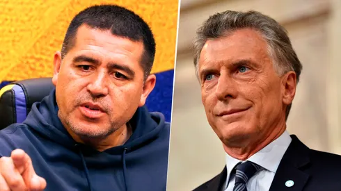 Nuevo juez en la causa de Boca. Foto Riquelme: Manuel Calabro. Foto Macri: Getty.