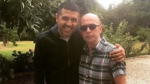 Riquelme junto al Indio Solari