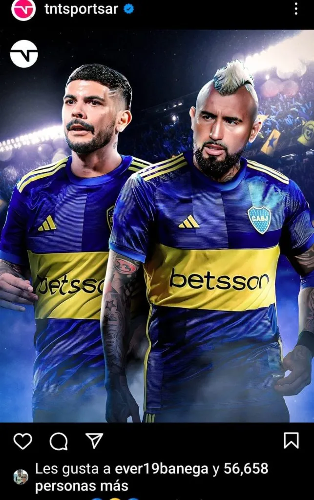 El like de Banega que ilusiona a los hinchas de Boca.