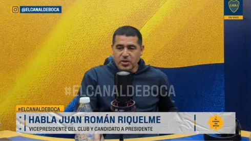 Román habló en vivo por el Canal de Boca (Captura de TV)