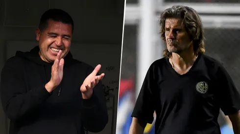 Riquelme charló con Insúa.