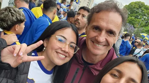 Gabriel Katopodis en la movilización de Boca en favor de Riquelme