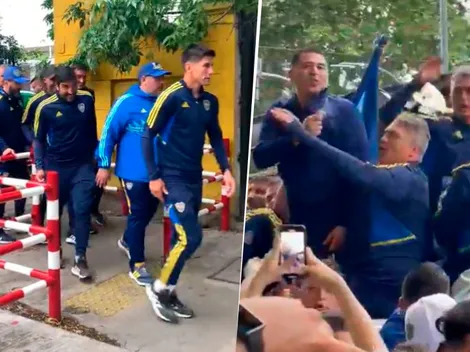 Los ídolos de Boca que acompañaron a Riquelme en la movilización