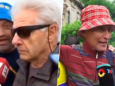 VIDEO | Sorpresa en la movilización de Boca: un hincha de River y otro de San Lorenzo se sumaron y contaron por qué