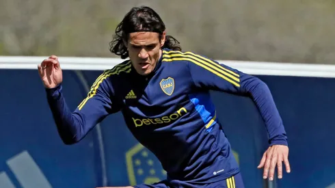 Cavani continúa con su recuperación y se prepara para el 2024. Foto: Boca Oficial