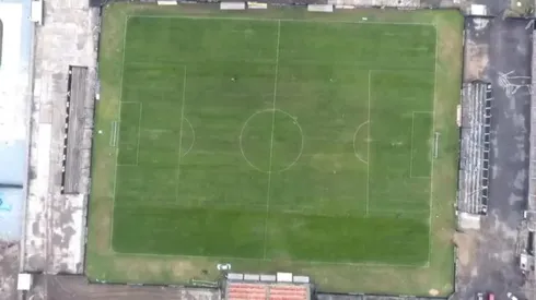 El Guillermo Laza, el estadio de Riestra. Foto: Captura