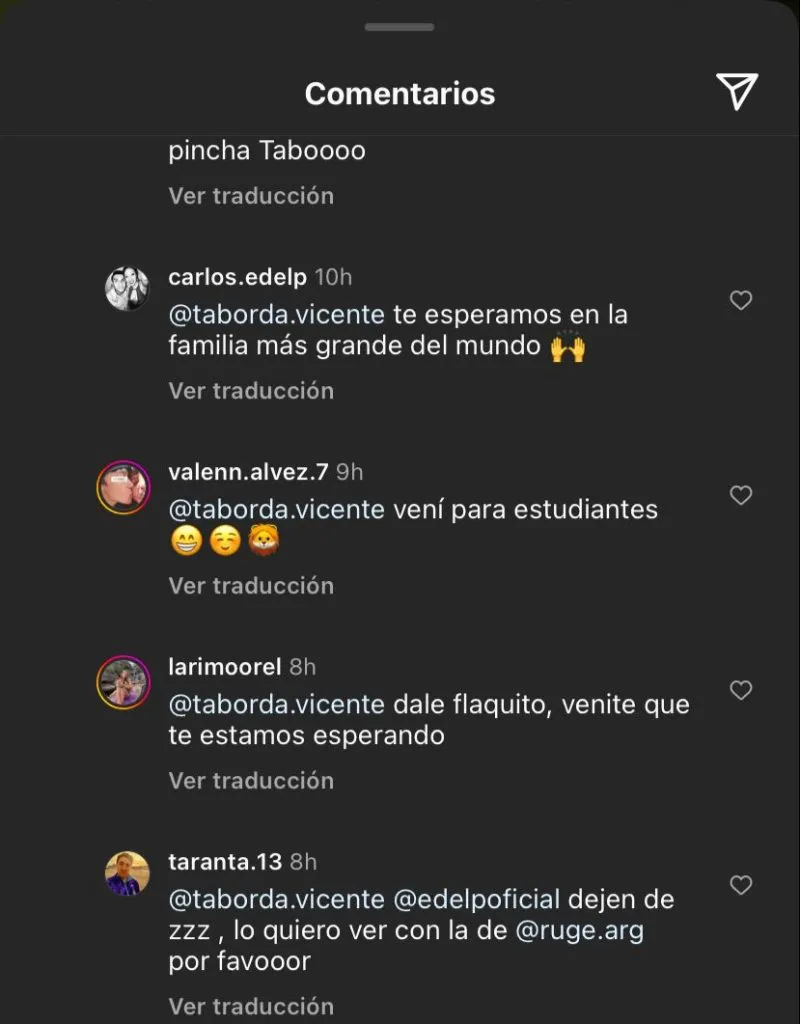 Los hinchas de Estudiantes piden por Taborda