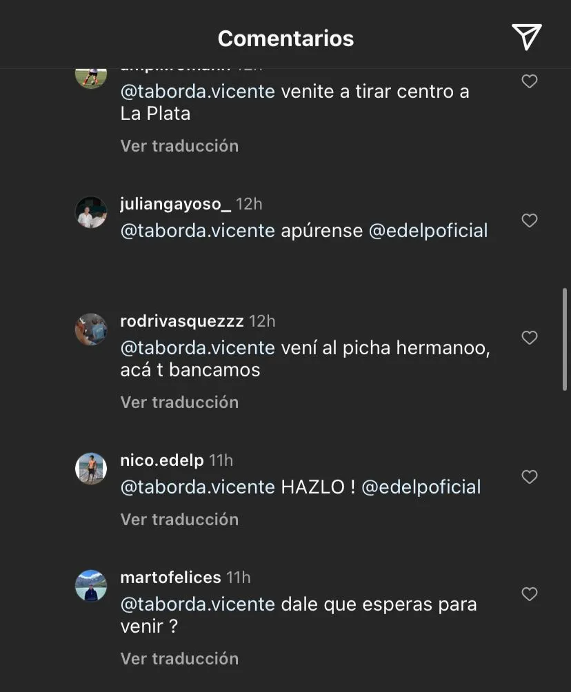 Los hinchas de Estudiantes piden por Taborda