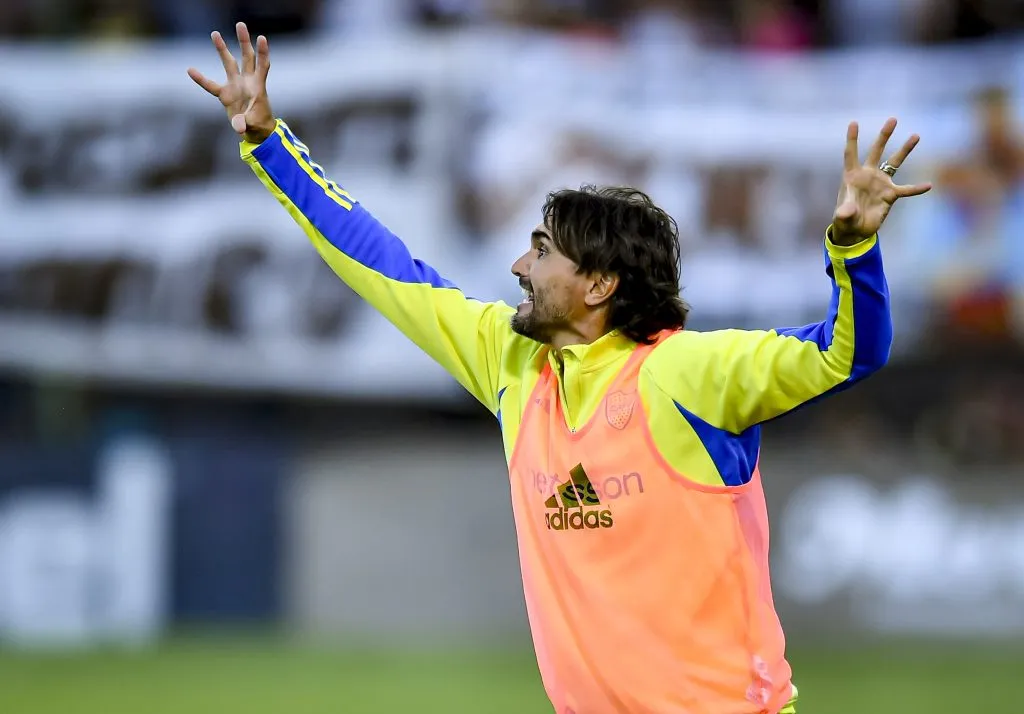 A pura indicación: Diego Martínez, activo en el debut de Boca. Foto: Getty